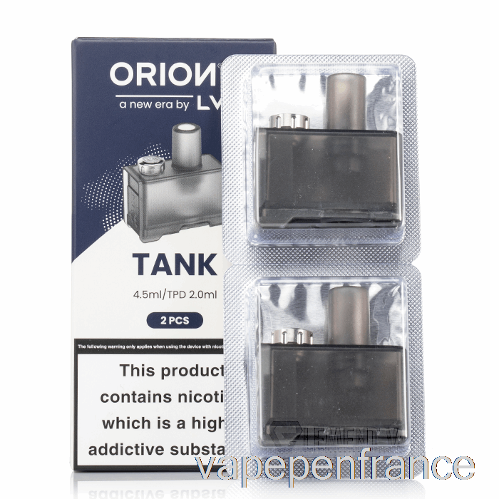 Lve Orion 2 Dosettes De Remplacement Stylo Vape à Dosettes Rechargeable De 4,5 Ml